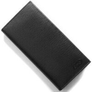 Salvatore Ferragamo Revival Double Gancini Long Wallet Black Rain